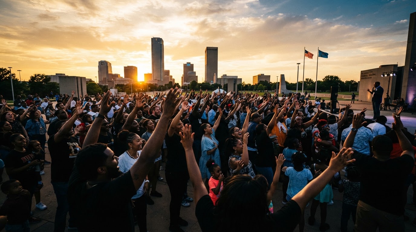 Community members united at a gathering