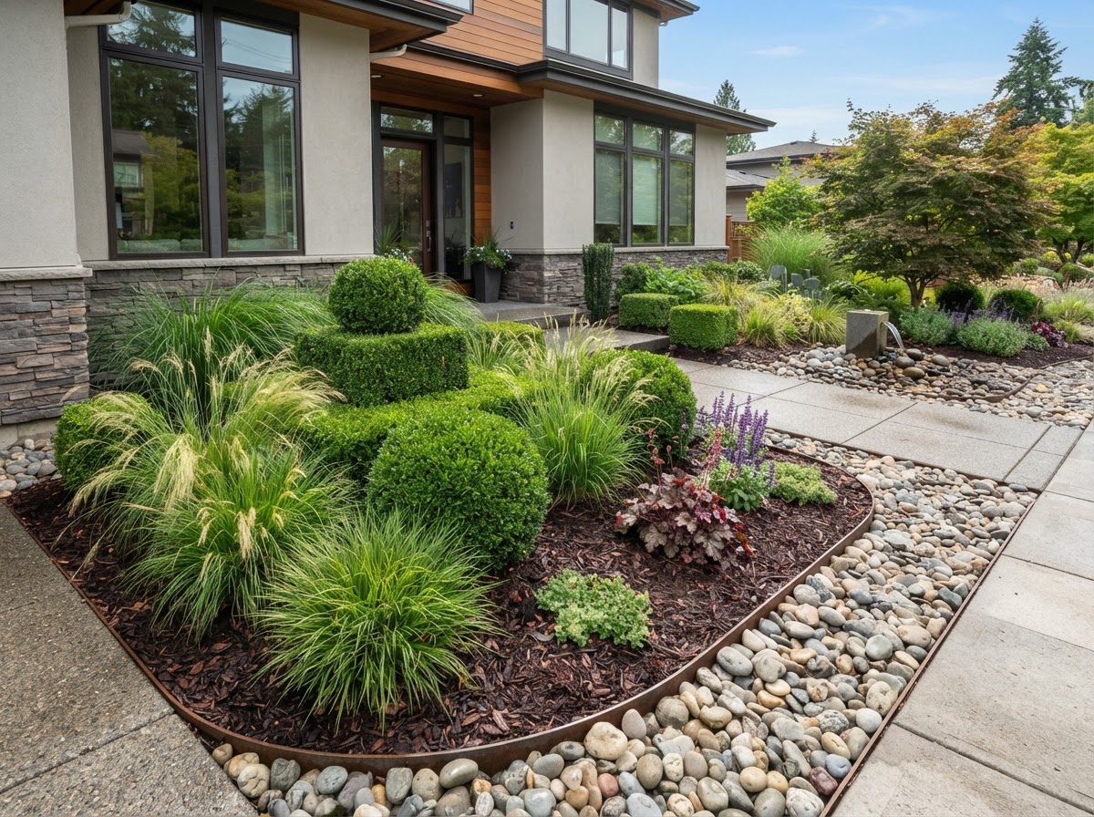 Dark Mulch & Ornamental Bed Refresh