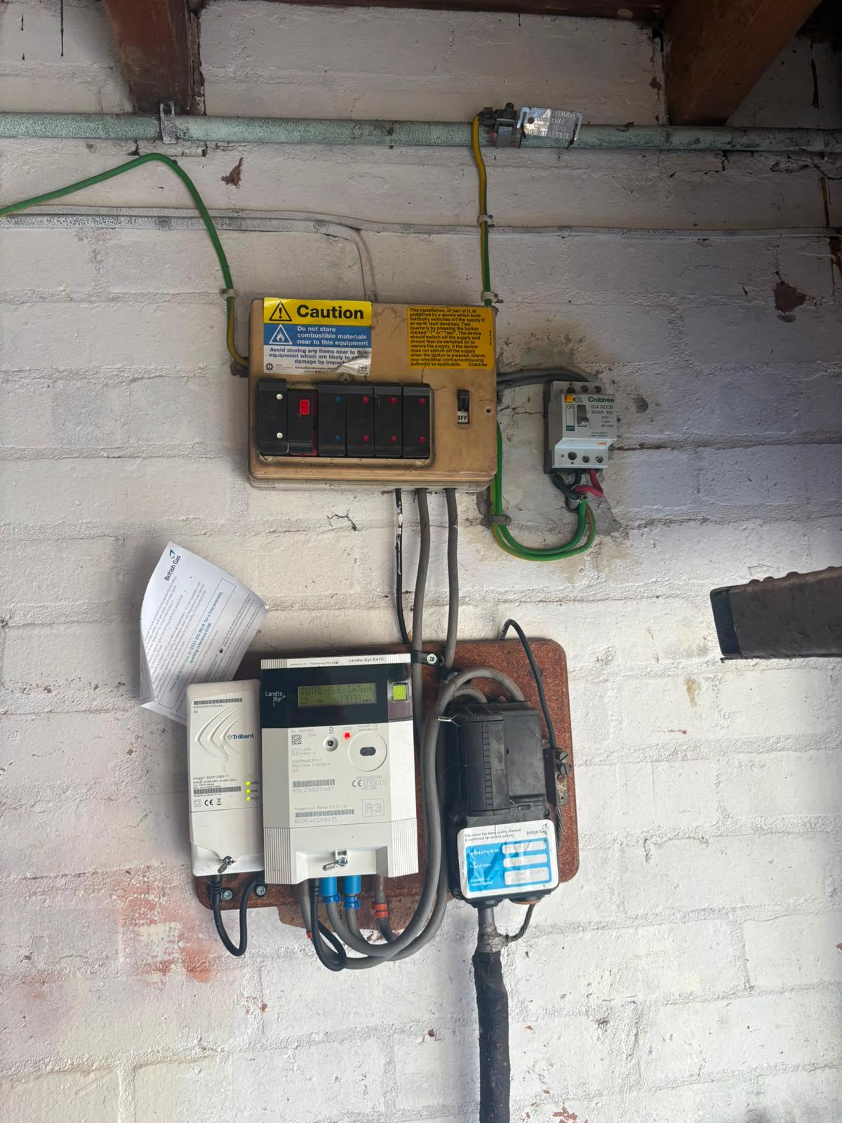 Old fuse box before upgrade