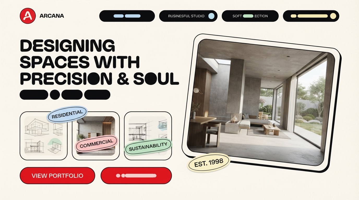 Ortina — Ortina website design (Architecture & Interiors)
