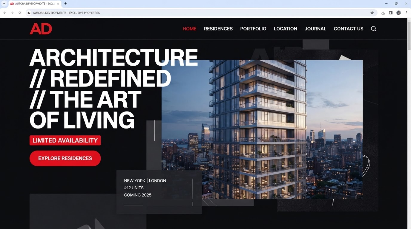 Meré — Meré website design (Real Estate)