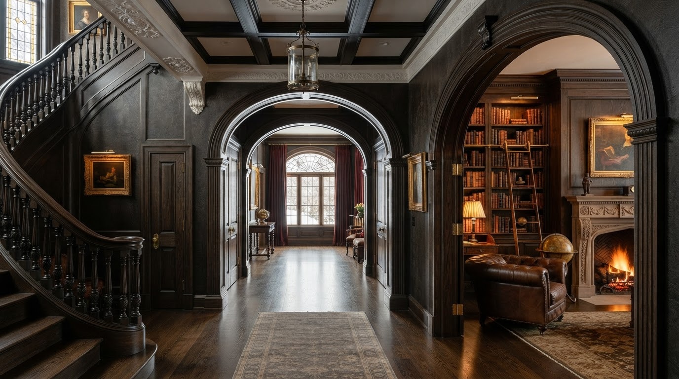 Interior of a managed Hudson Valley estate