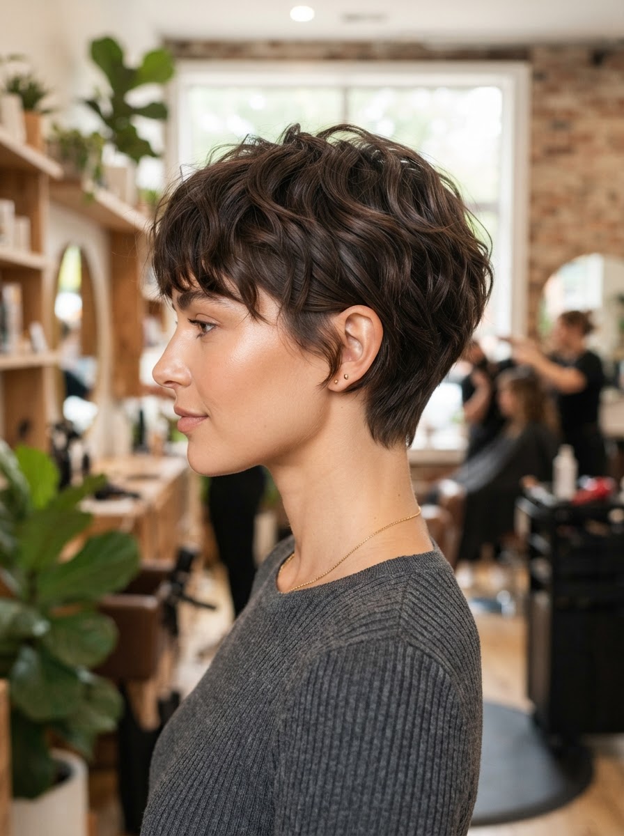 Feminine Textured Pixie