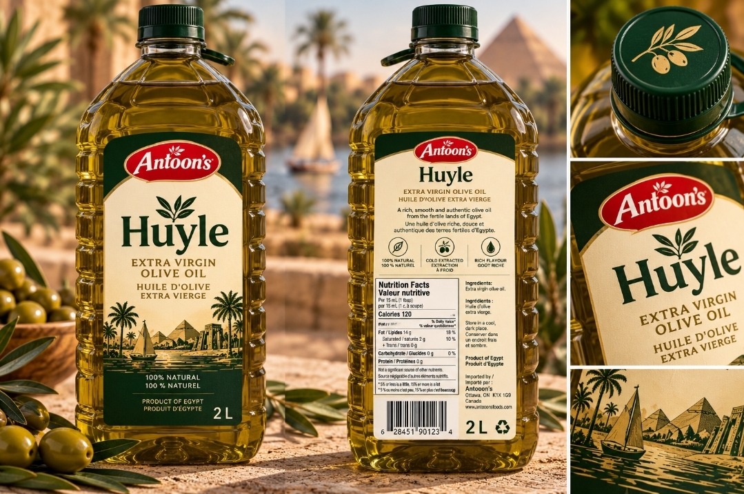 Antooon's Huyle Extra Virgin Olive Oil bottle