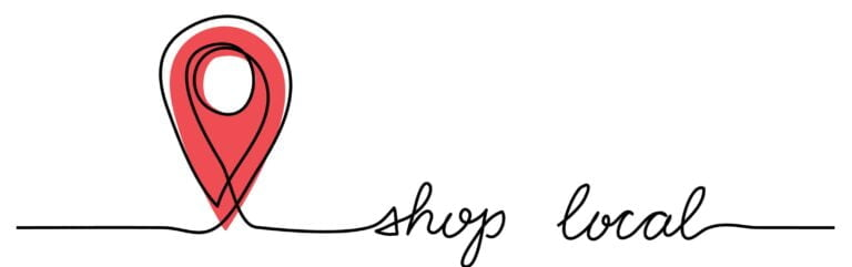 Shop Local illustration for the Tri-Cities Local Multiplier Effect
