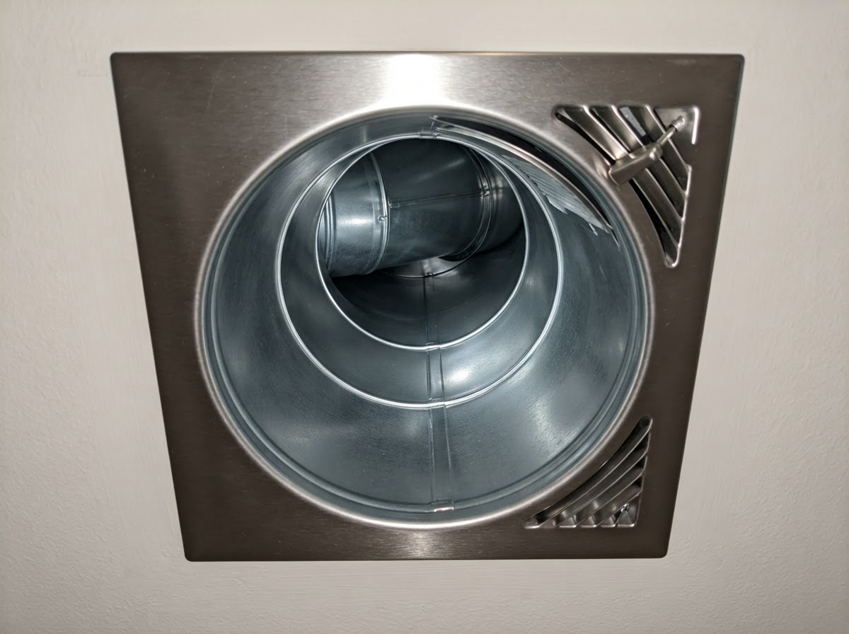 Spotless, freshly cleaned air duct vent in a Suwanee home after cleaning