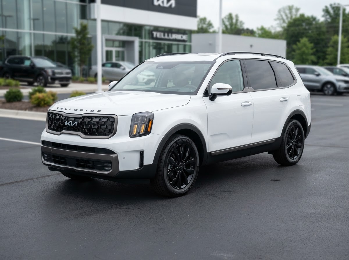 2024 Kia Telluride SX — Snow White Pearl exterior