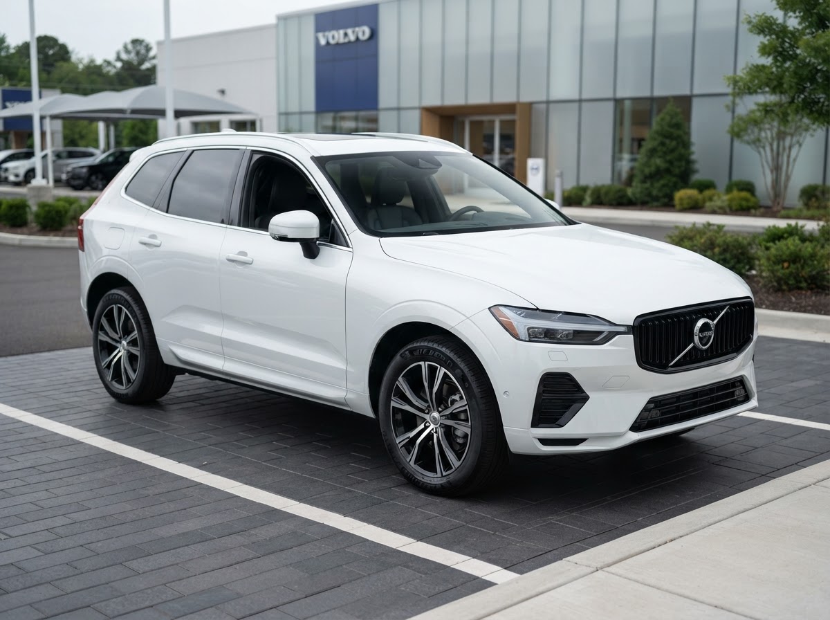 2024 Volvo XC60 Recharge T8 — Crystal White exterior