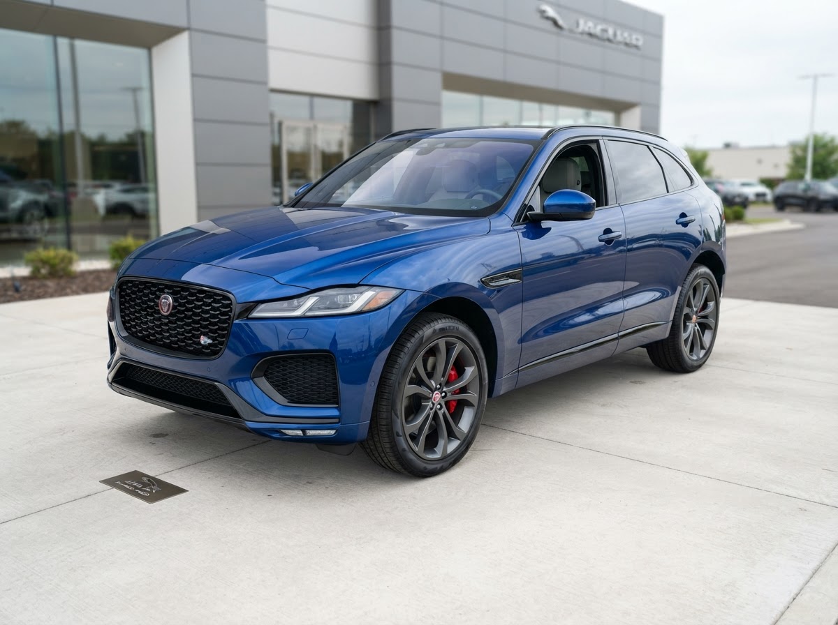 2023 Jaguar F-PACE R-Dynamic S — Portofino Blue exterior