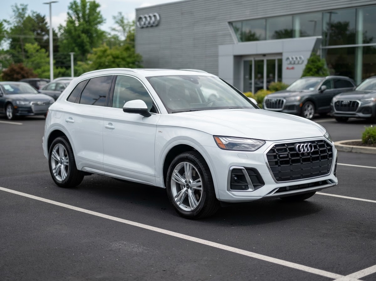 2024 Audi Q5 45 TFSI — Glacier White exterior