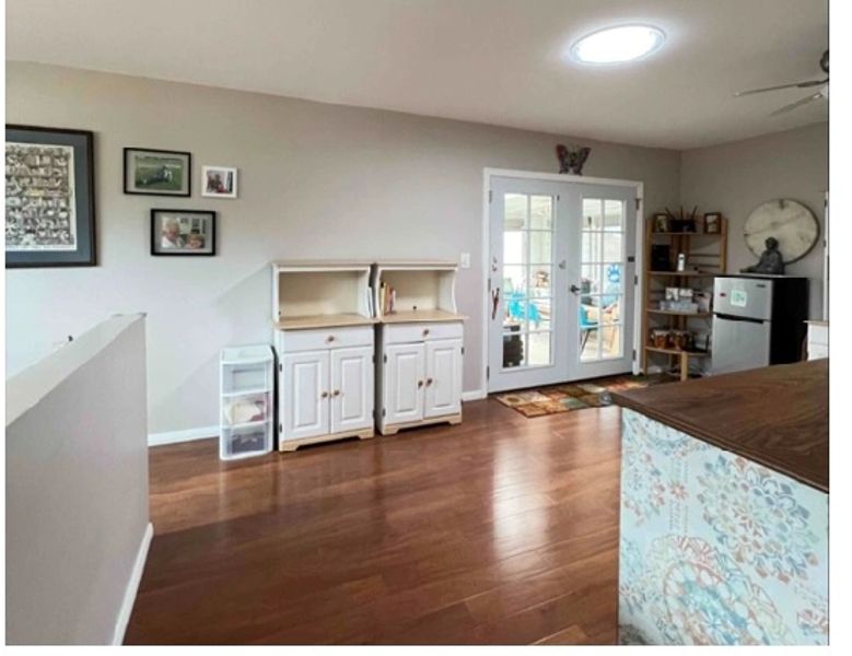 After: the same space with added natural daylight from a skylight