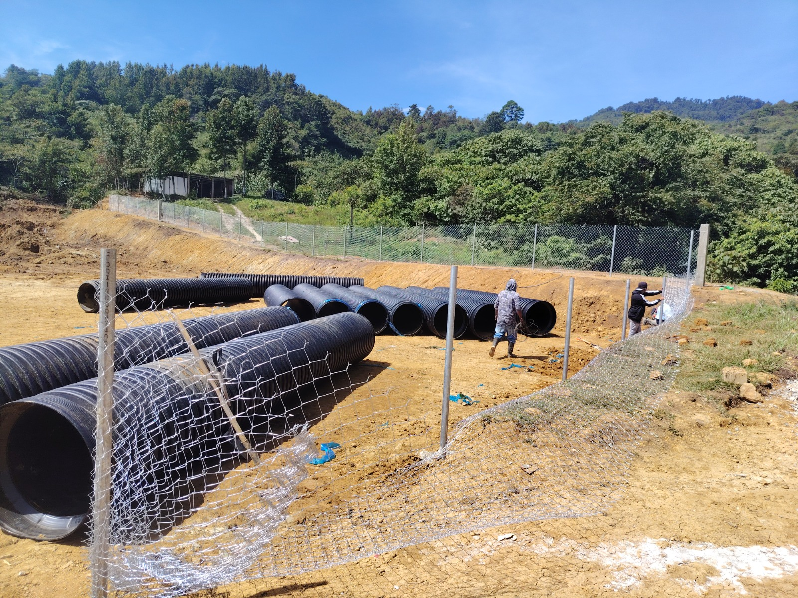 Tubería corrugada de polietileno de alta densidad (PEAD) para infraestructura hidráulica