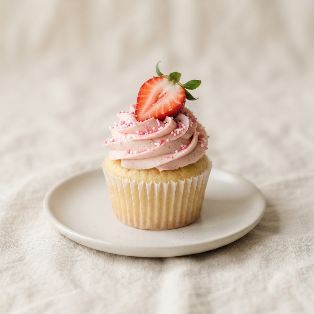 Wild Strawberry cupcake