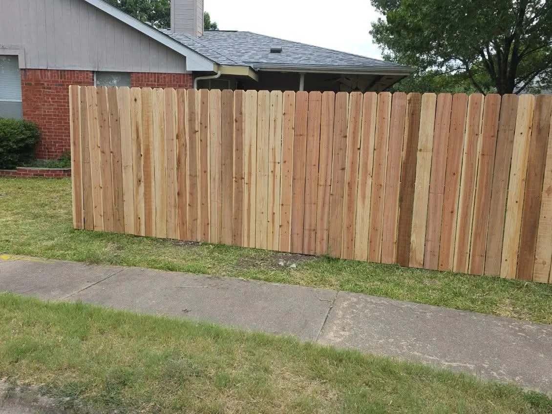 Residential Dog-Ear Cedar Border Fence