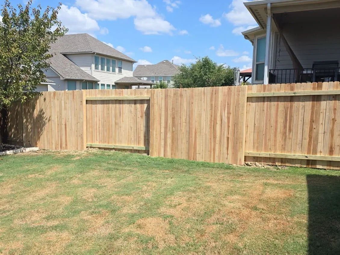 Side-by-Side Good Neighbor Privacy Fence Installation