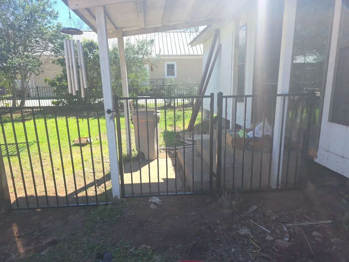 Wrought Iron Porch Enclosure & Walkthrough Gate