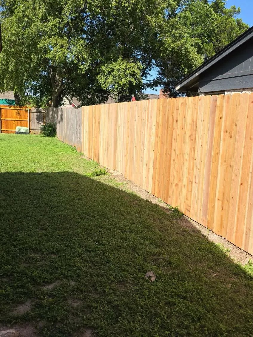 Fresh Cedar Privacy Fence Line & Backyard Perimeter