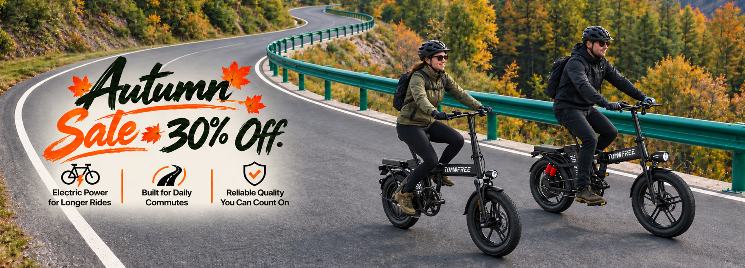 Tomofree P1PRO & T1MAX Folding City Commuter E-Bikes