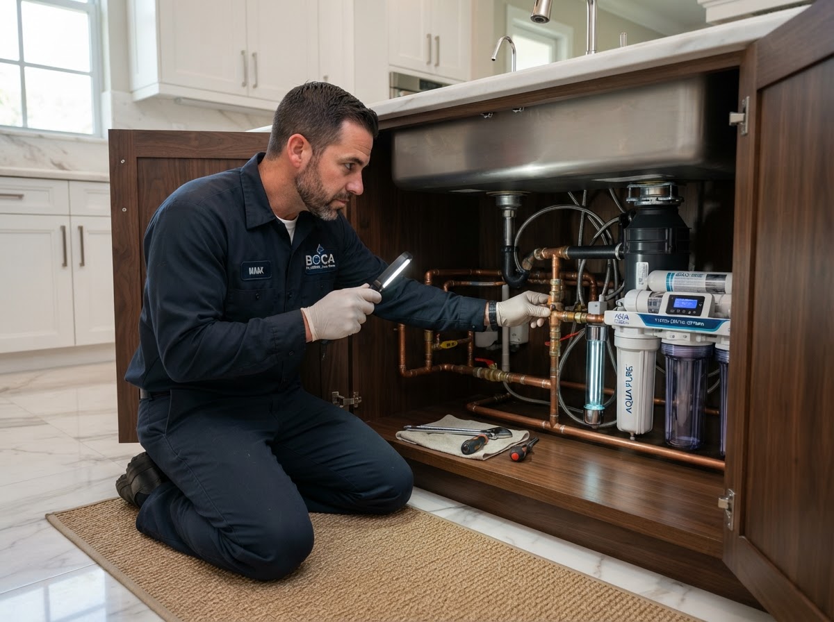 Emergency Plumbing & Drain Repair installed in Boca Raton