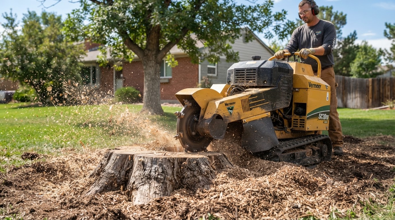 Residential lot clearing and site preparation in Edmonton, Alberta