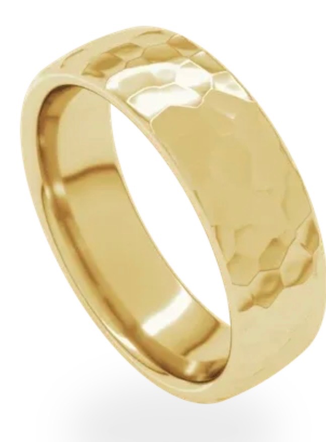 Hammered Gold Band