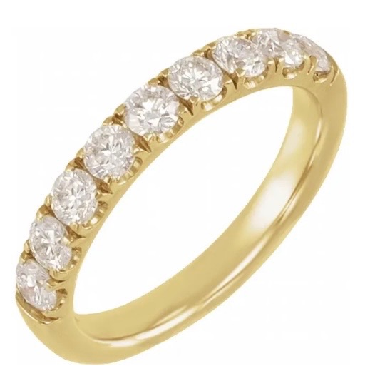 Yellow Gold Diamond Anniversary Band