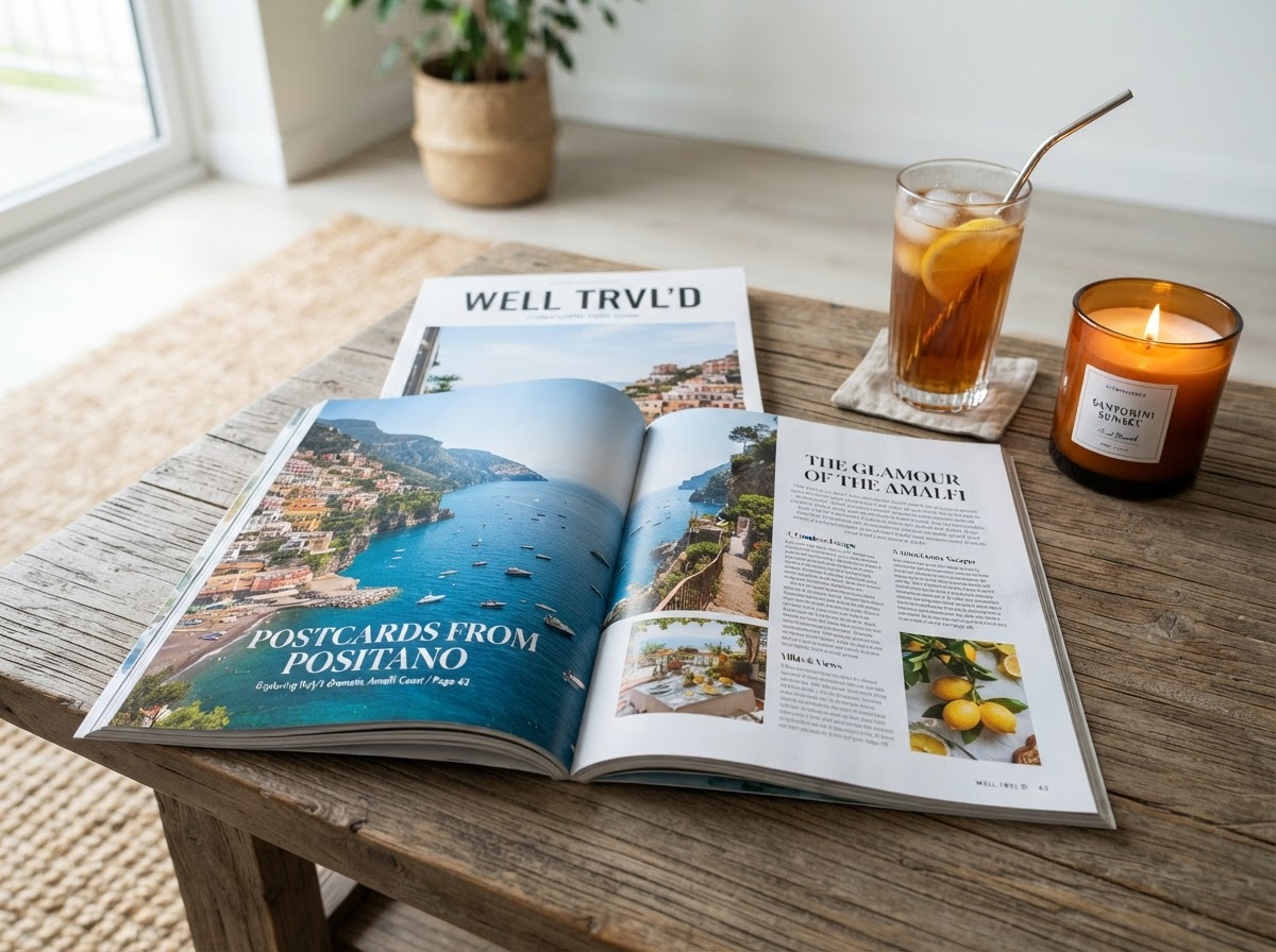 Custom Well TRVL'd publication titled Places Worth Remembering