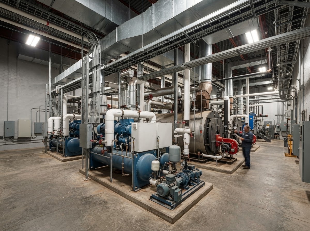 Commercial mechanical room build-out