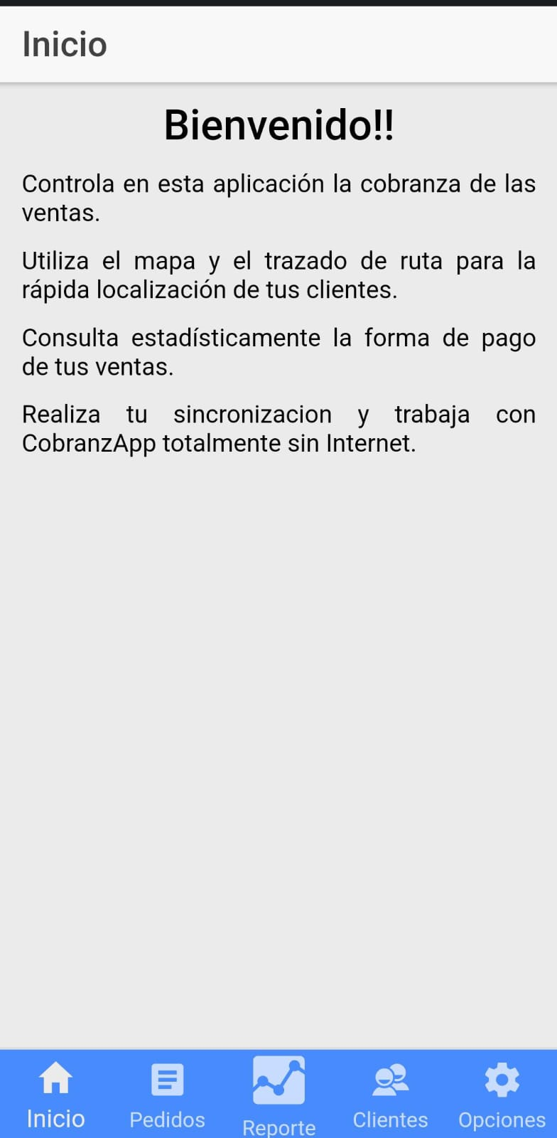 Bienvenida a CobranzApp