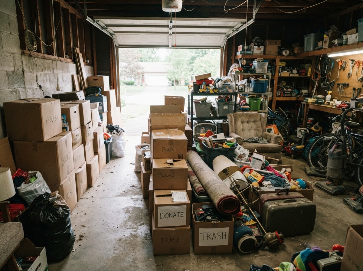 Garage cleanout services in Town 'N' Country
