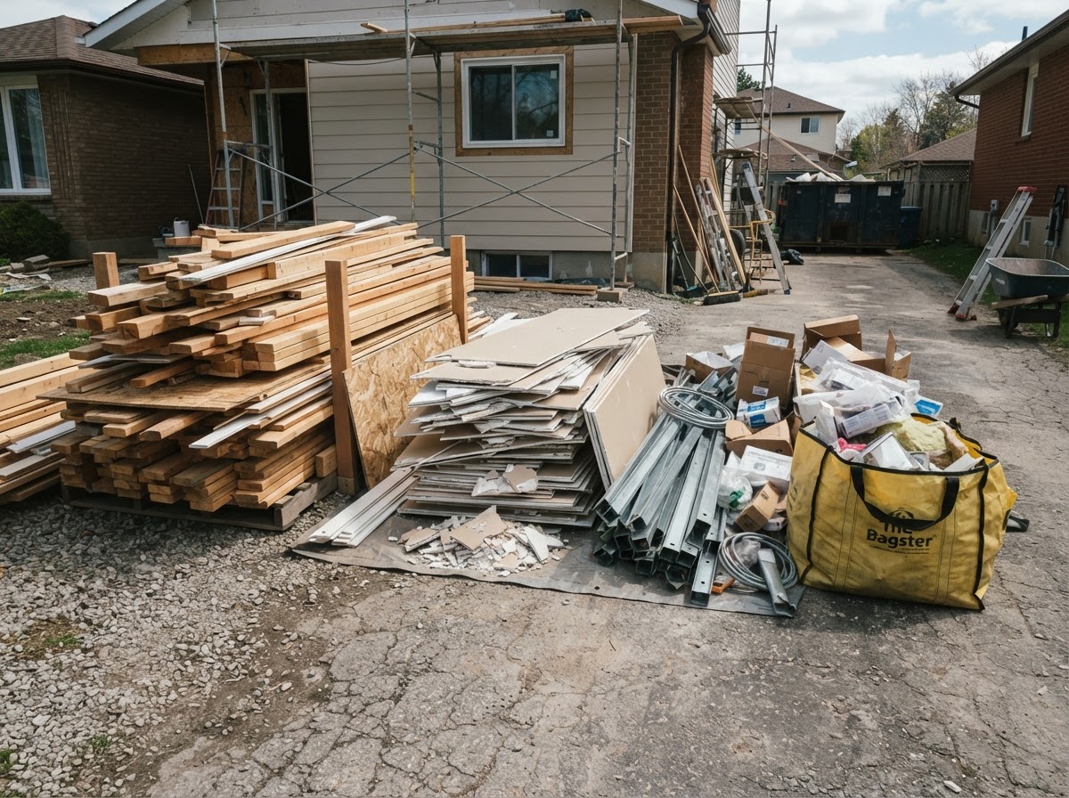 Construction debris removal near Town 'N' Country