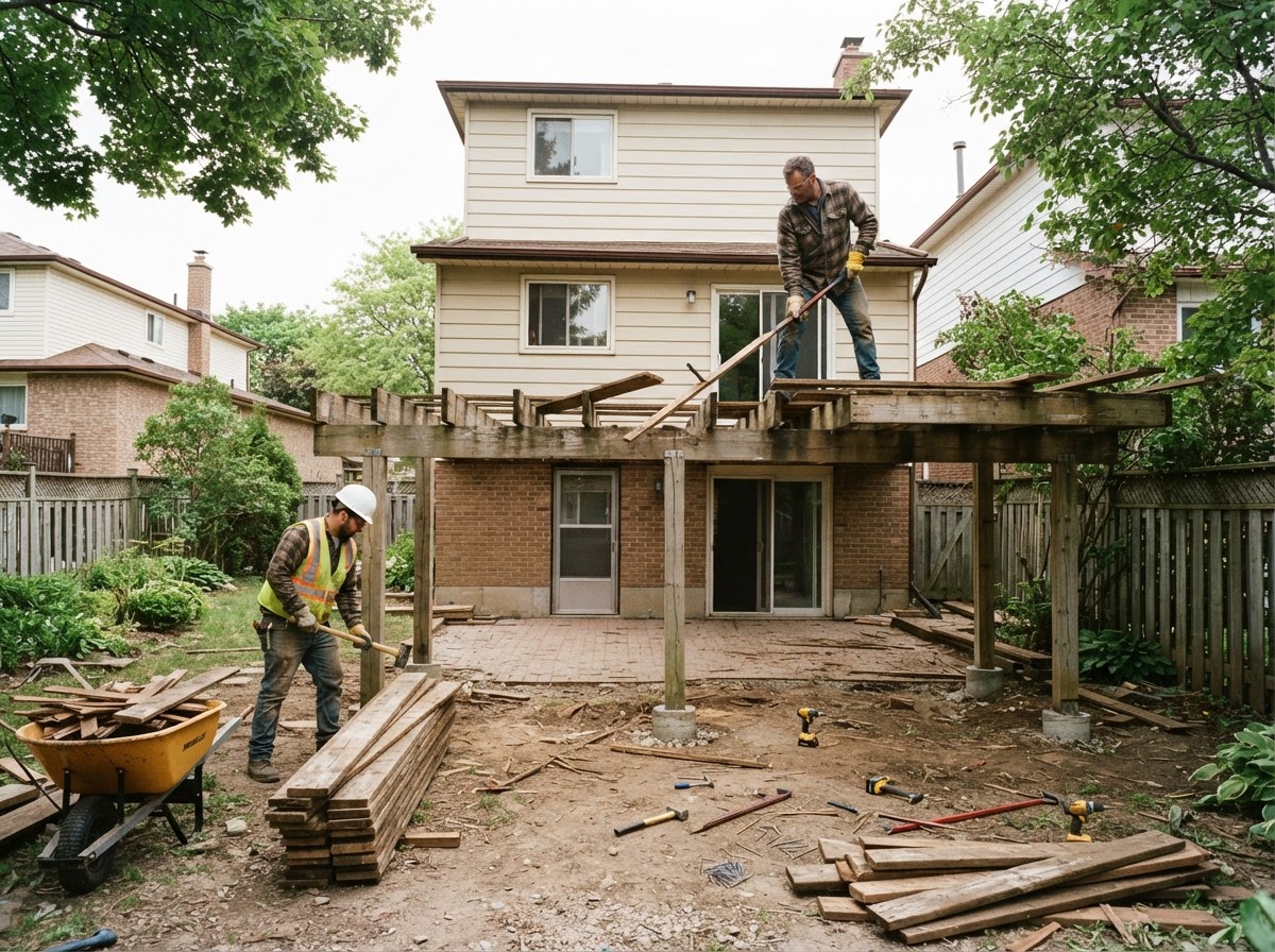 Deck removal and demolition in Town 'N' Country