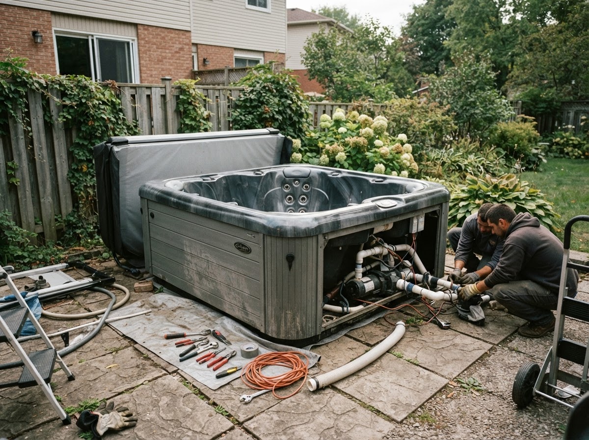 Hot tub removal in Town 'N' Country