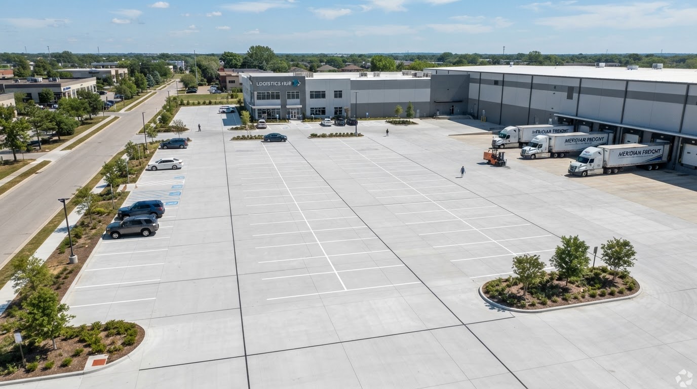 Concrete Parking Lots — Greater Austin commercial paving project