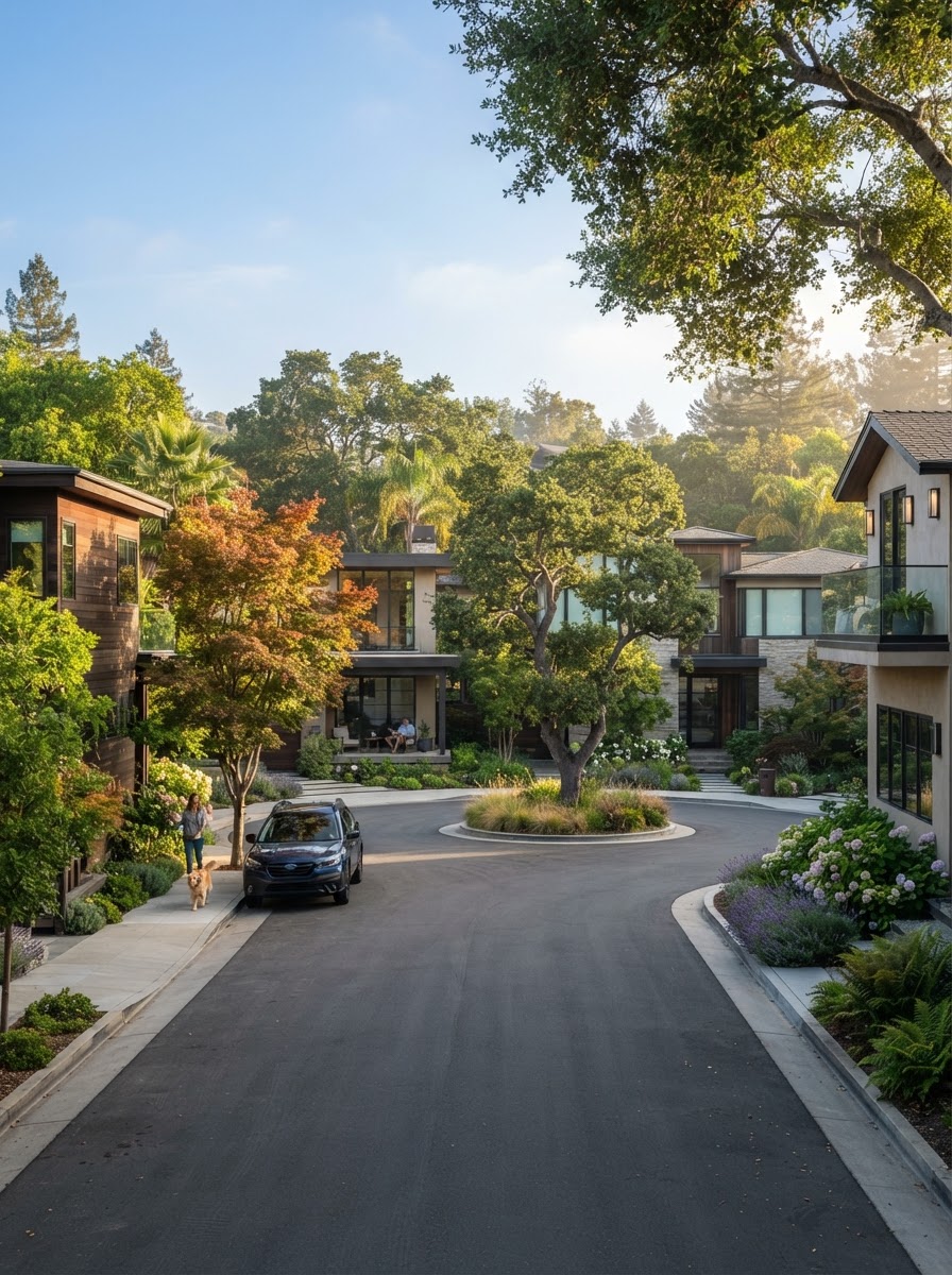 Brookside Hollow — an illustrative quieter residential community scene