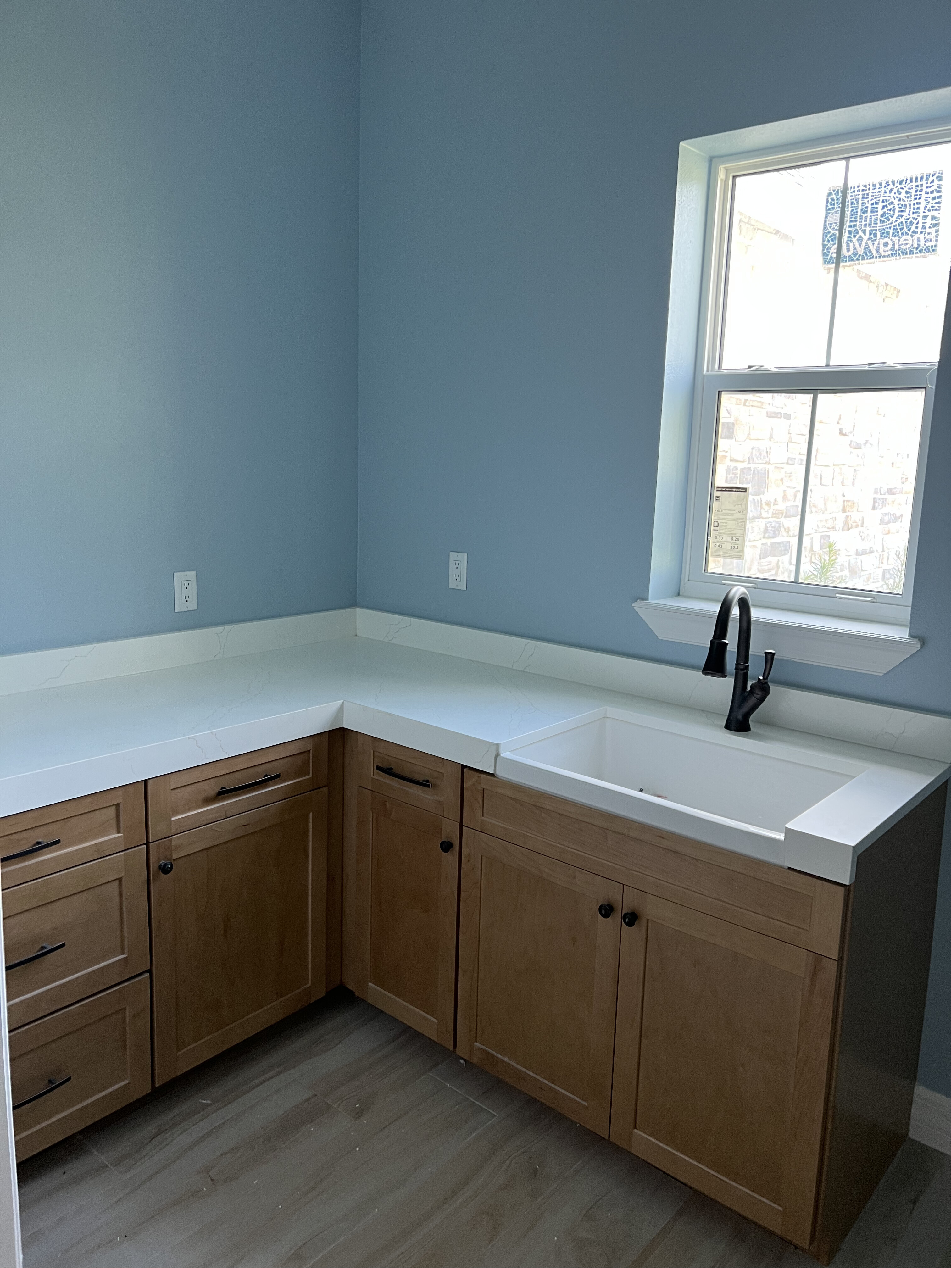 Custom Scullery & Laundry with Deep Apron Sink & Quartz Counters — Remodeling, Tampa Bay, FL