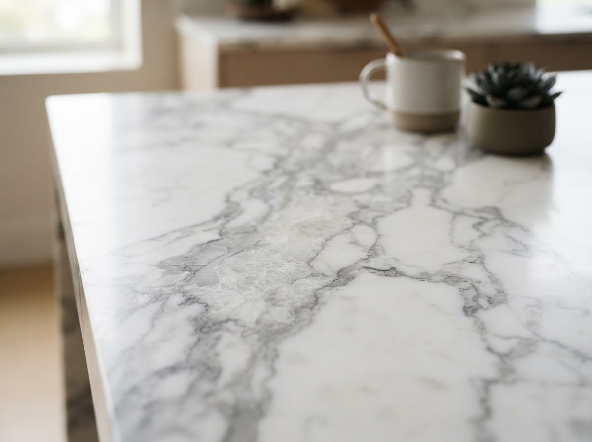Marble countertop surface