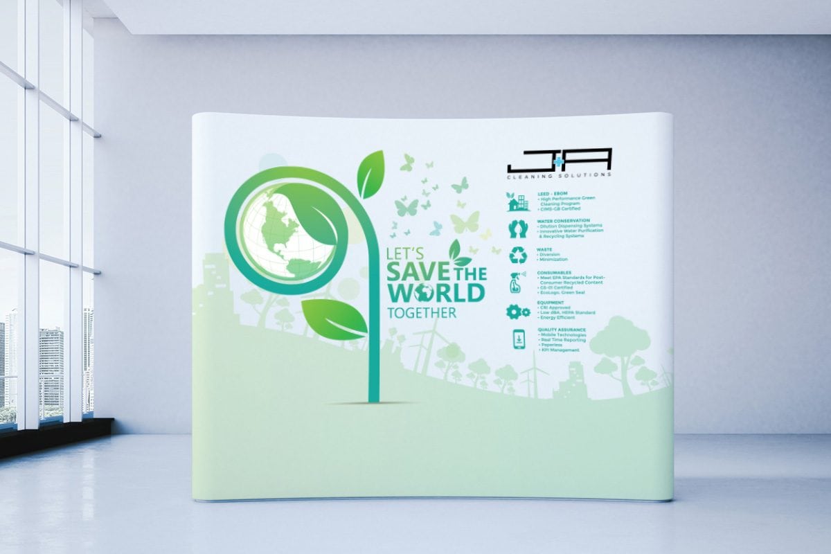 JA Cleaning Solutions Trade Show Booth Display