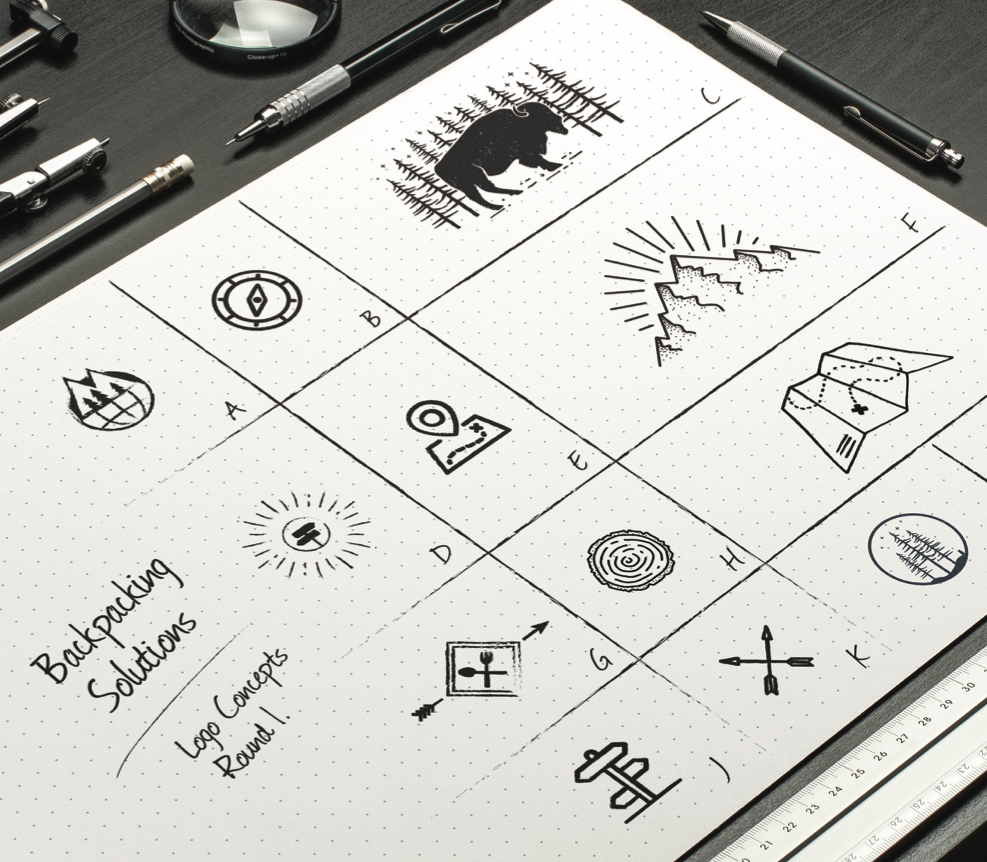 Backpacking Solutions logo concepts