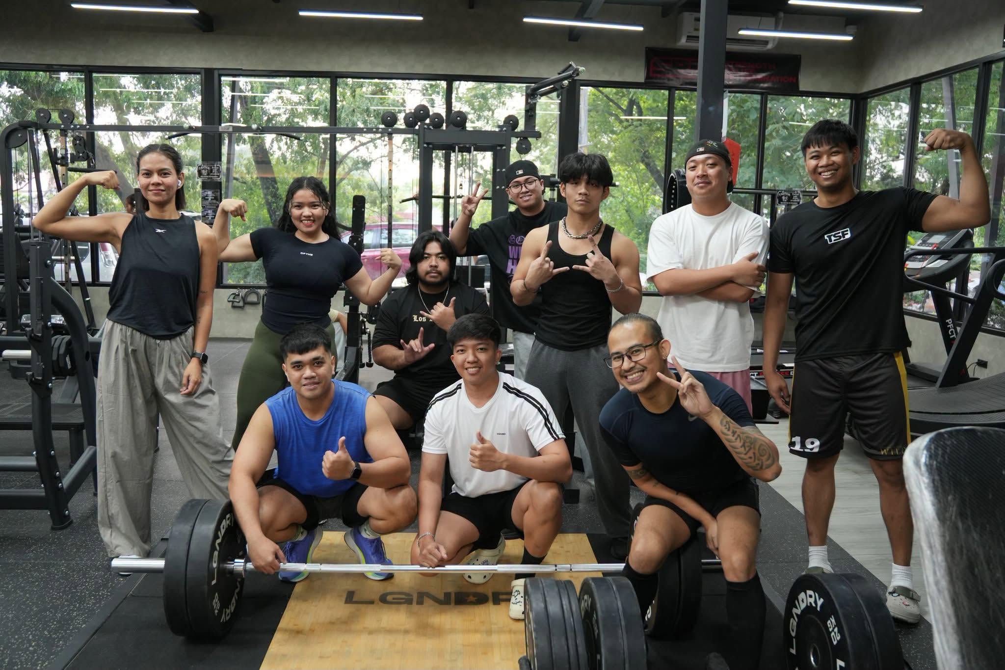 Members training together at True Strength Fitness in Zone 2 Becuran, Sta. Rita, Pampanga