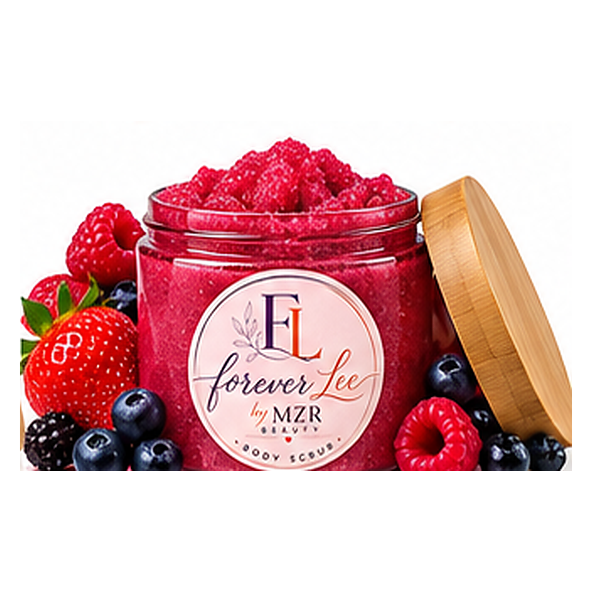 Fruity and Bright Collection Slot: Jars surrounded by Fruity and Bright ingredients