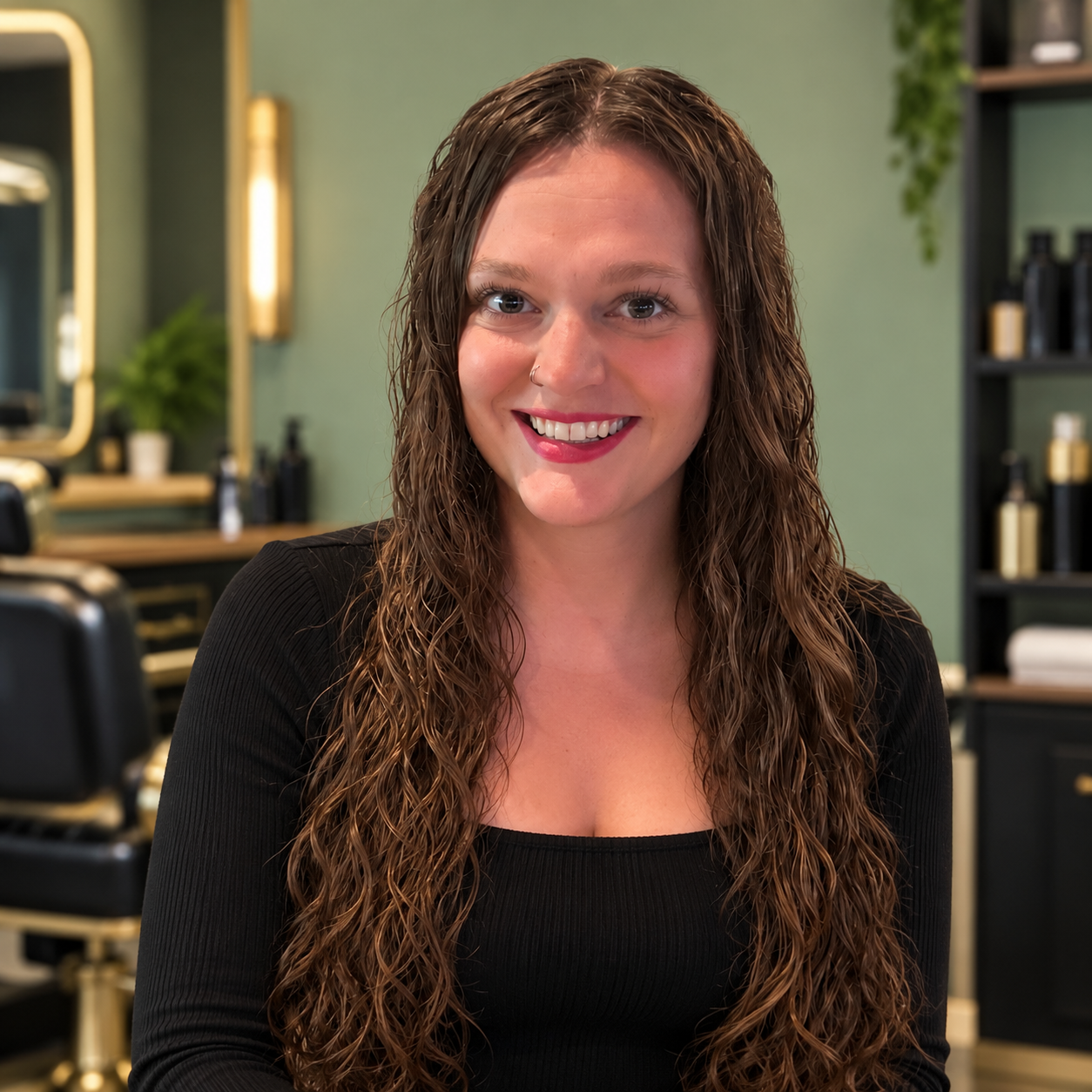 Alexys, owner and licensed cosmetologist at MANE DISTRICT in Brandon, SD