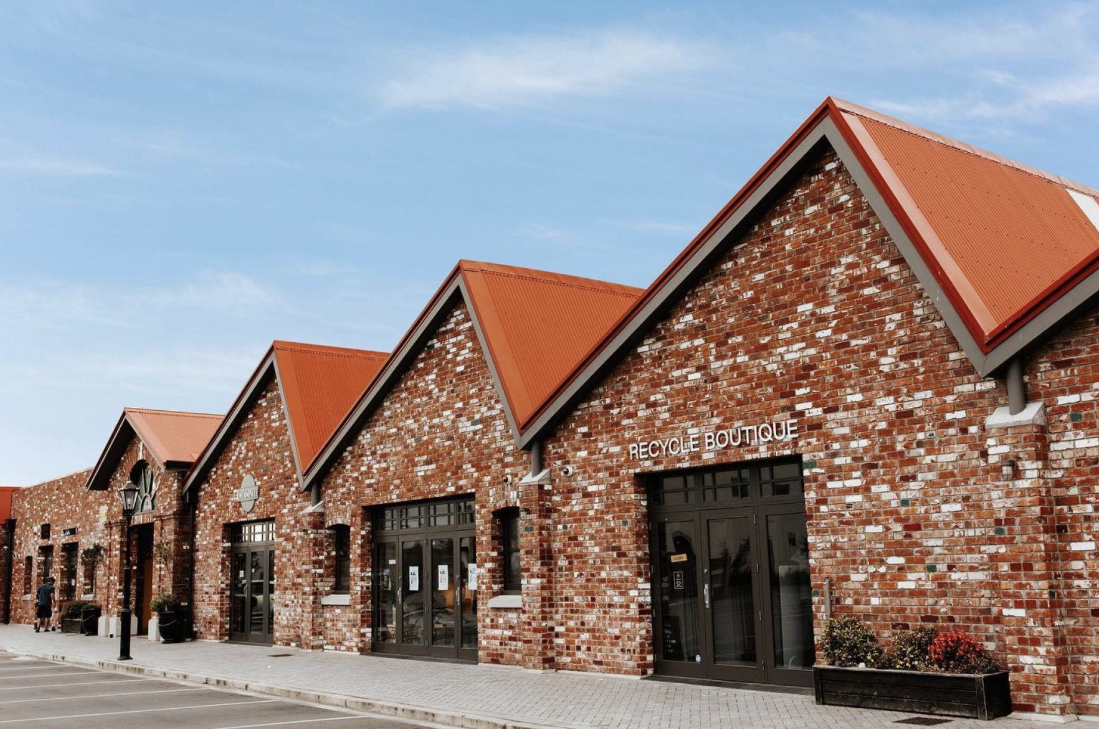 The Tannery retail precinct and brick boutique shops in Woolston
