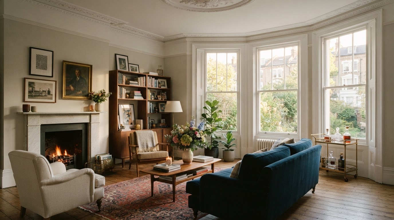 Beautifully prepared drawing room ready for move arrival