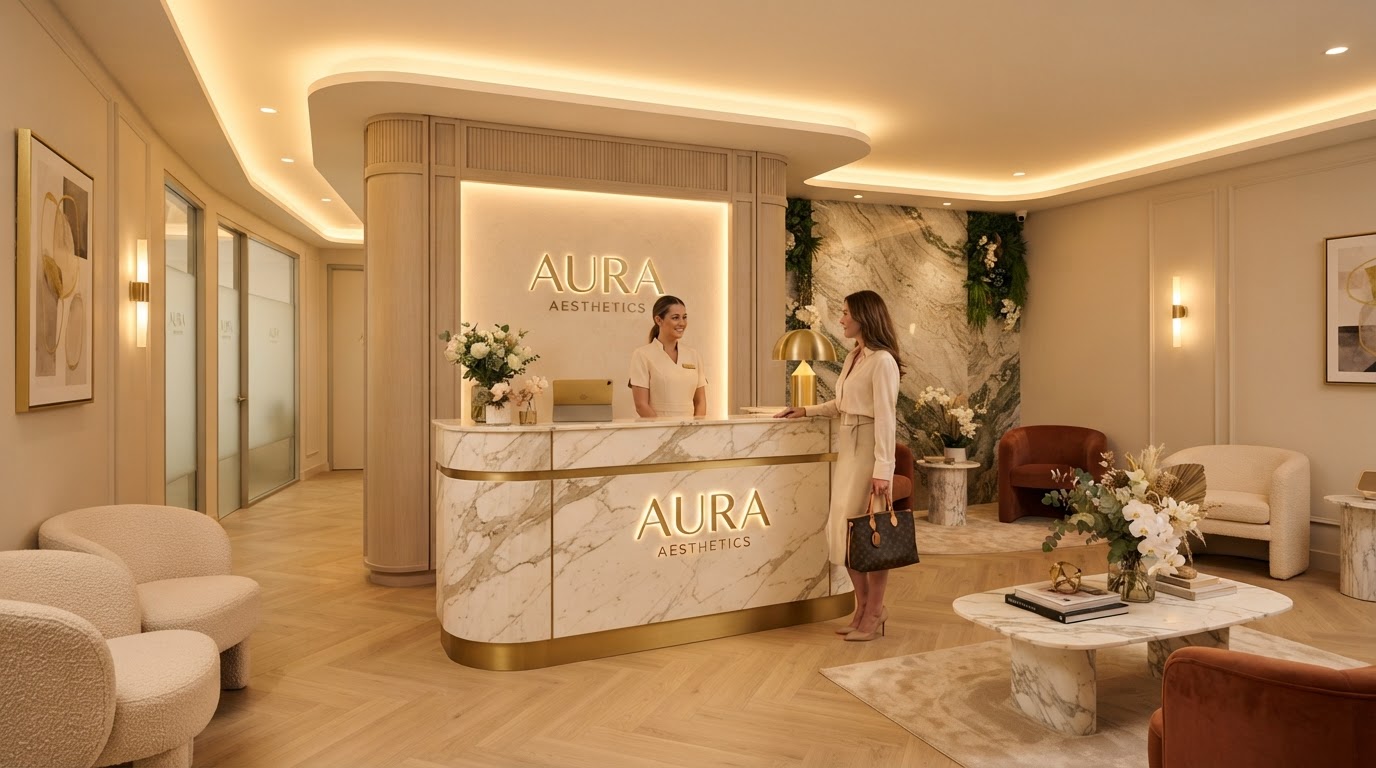 Luxury Med Spa Interior Reception