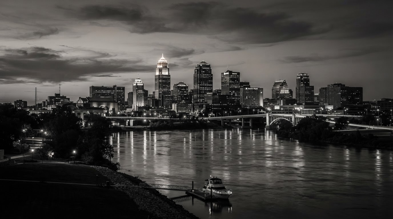 Kansas City skyline at dusk