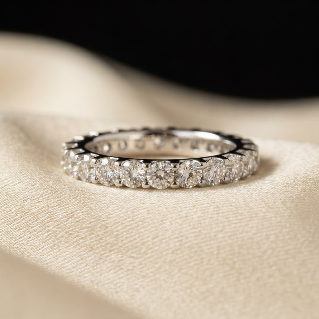 Round Brilliant Eternity Band