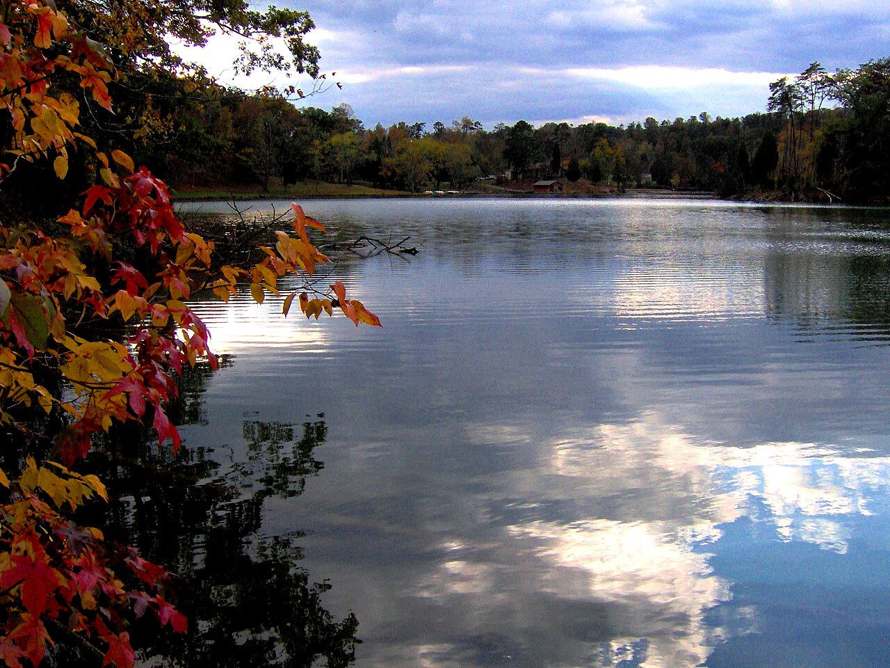 Big Ridge State Park lake near Maynardville, TN in Union County, near Norris Lake