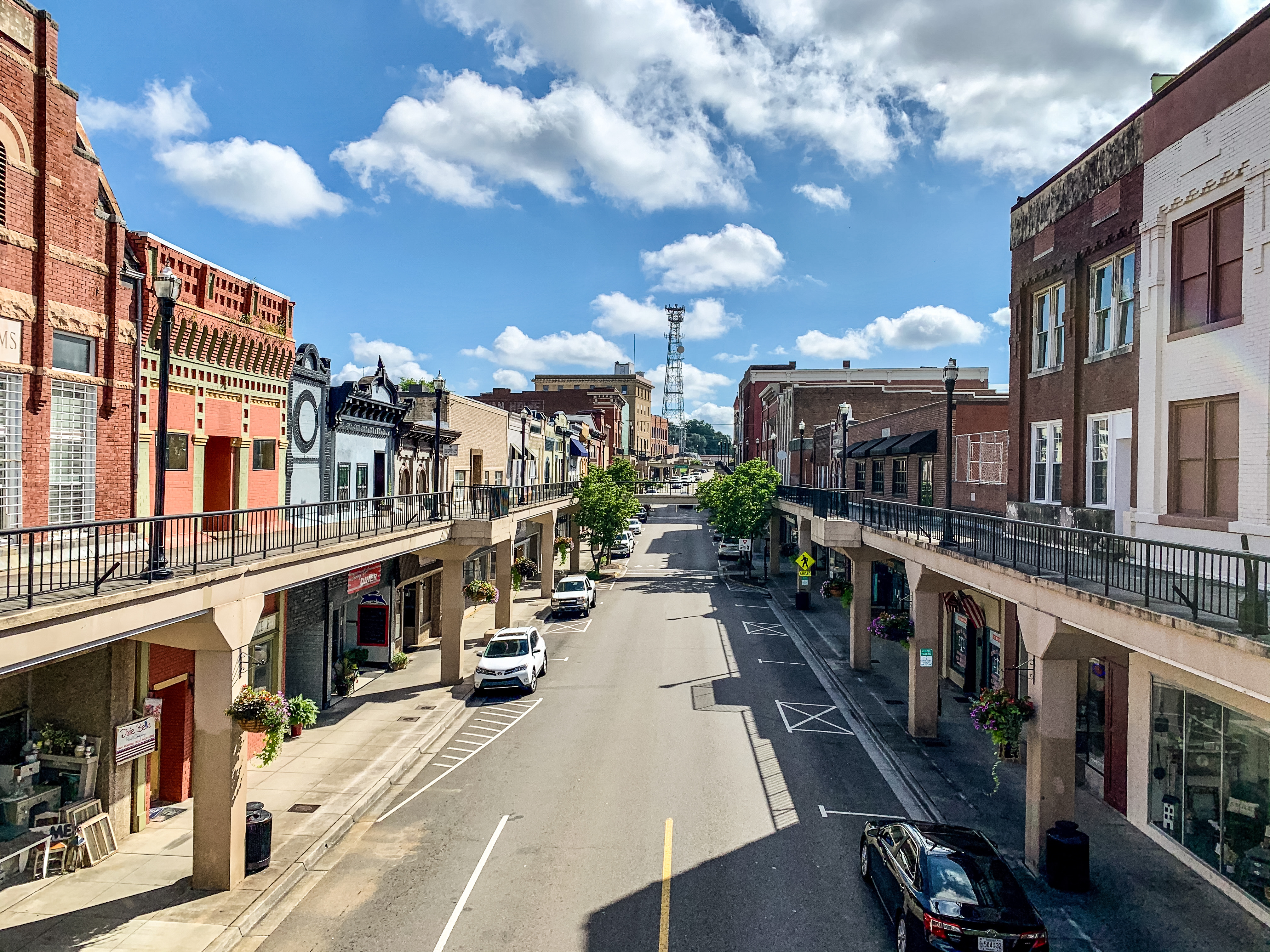 Main Street in downtown Morristown, TN, the Hamblen County seat, in the Sunrise Builders 4 LLC service area