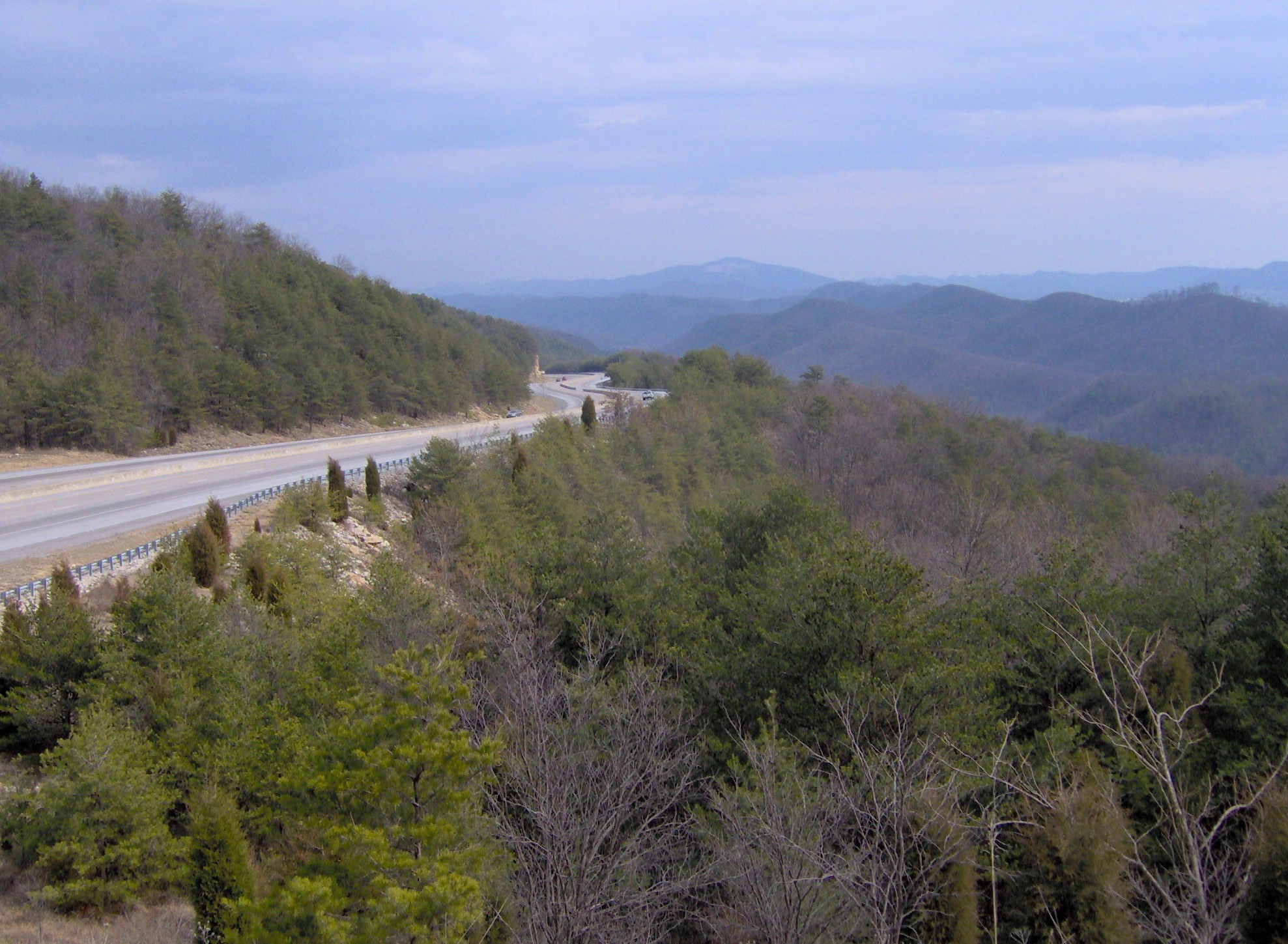 Clinch Mountain rising over Grainger County near Rutledge, TN, the home base of Sunrise Builders 4 LLC